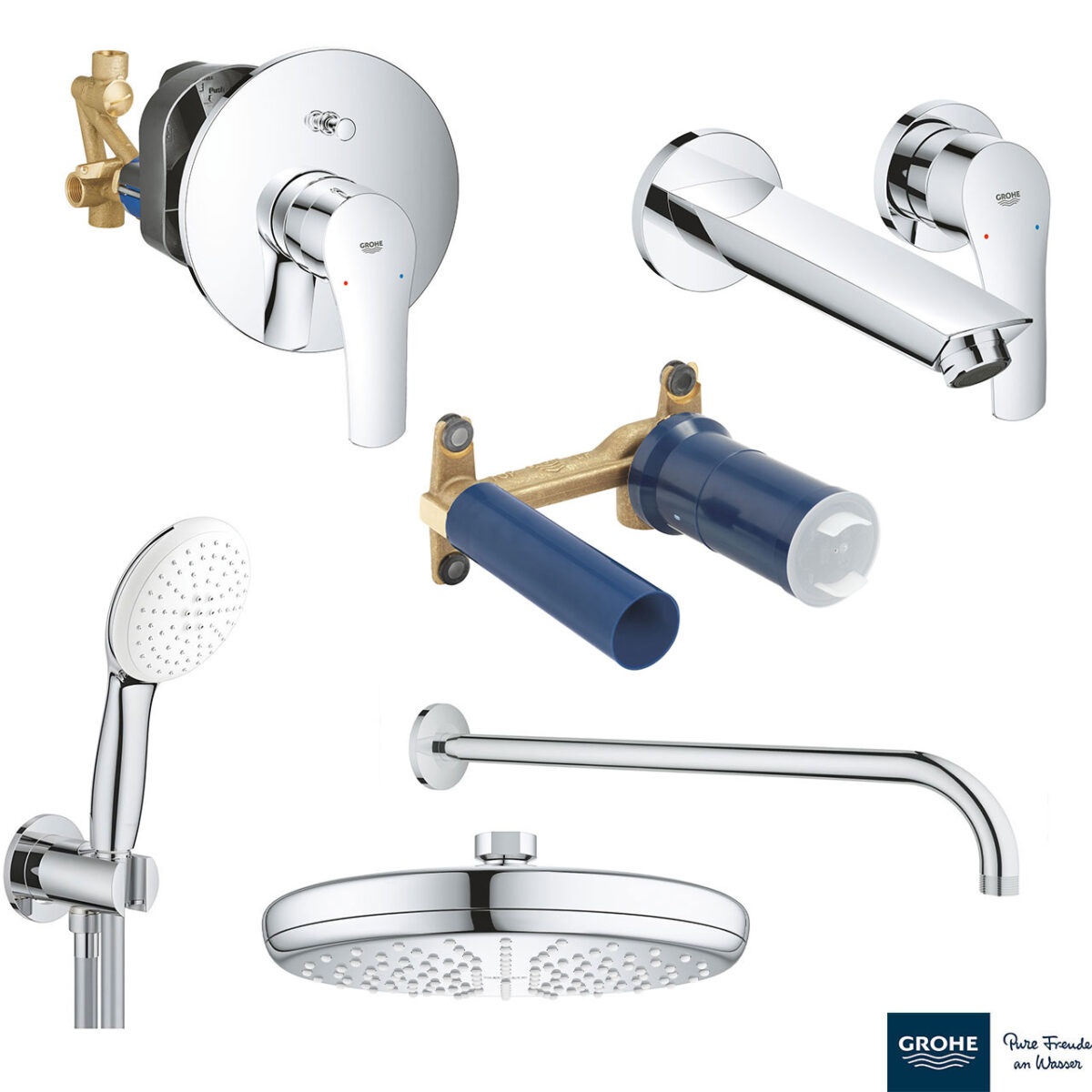 EUROSMART ΣΕΤ ΓΙΑ ΝΙΠΤΗΡΑ ΜΕ ΜΠΑΤΑΡΙΑ ΔΥΟ ΟΠΩΝ 1/2″ M-ΜΕΓΕΘΟΣ 29338003 GROHE - Image 1