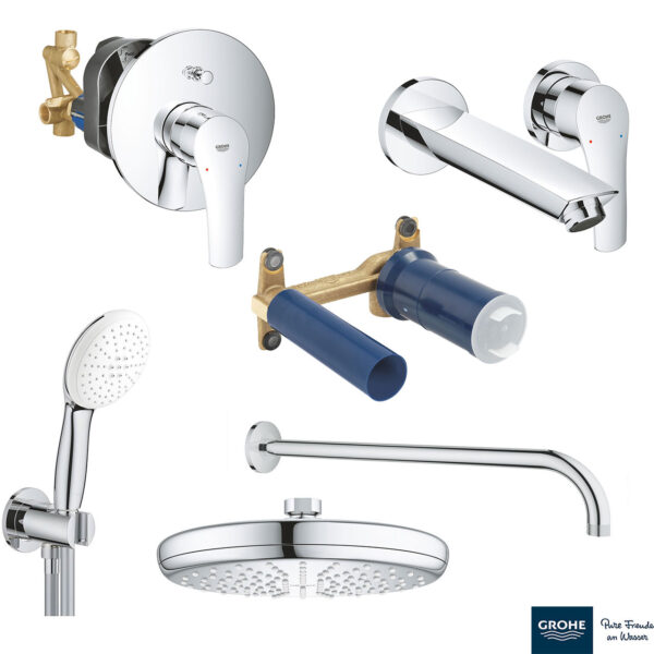 EUROSMART ΣΕΤ ΓΙΑ ΝΙΠΤΗΡΑ ΜΕ ΜΠΑΤΑΡΙΑ ΔΥΟ ΟΠΩΝ 1/2″ M-ΜΕΓΕΘΟΣ 29338003 GROHE