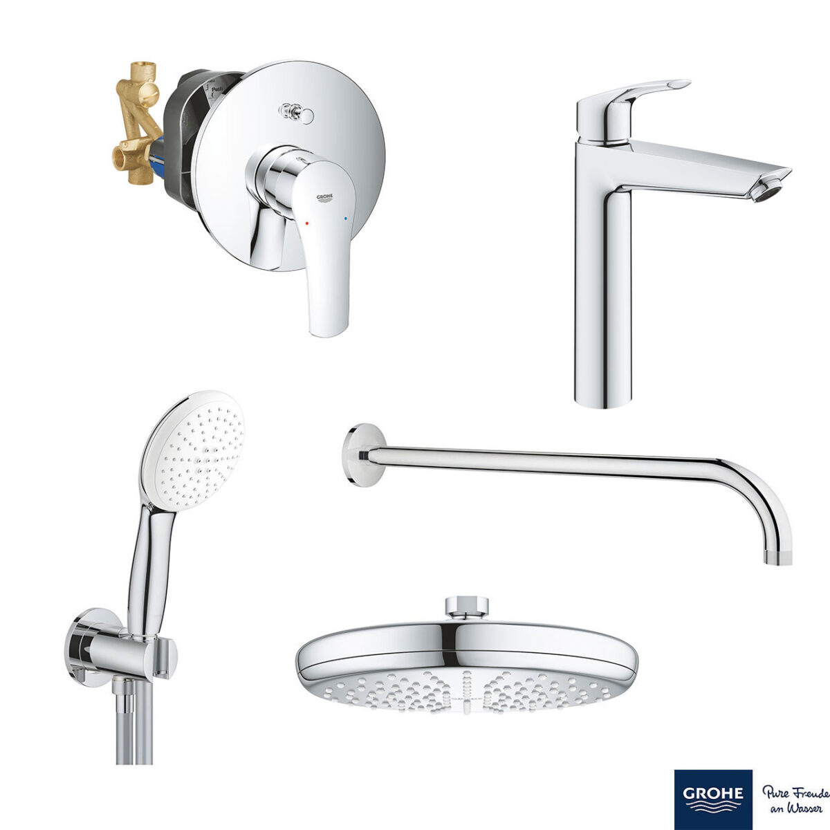 EUROSMART ΣΕΤ ΓΙΑ ΝΙΠΤΗΡΑ ΜΕ ΜΙΚΤΗ 1/2″ XL-ΜΕΓΕΘΟΣ 23971003 GROHE - Image 1