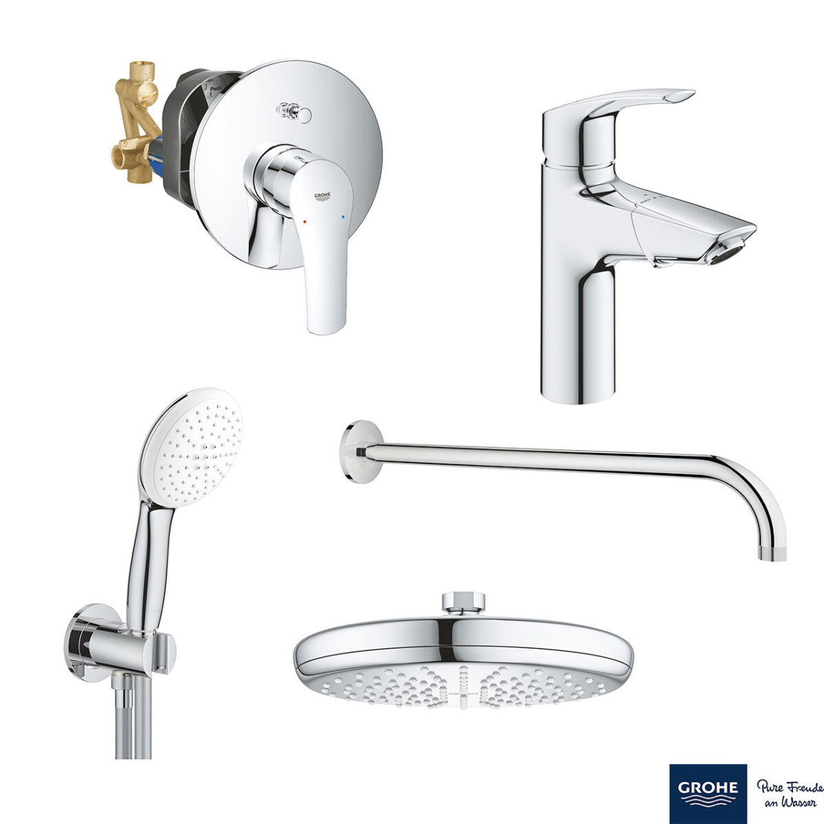 EUROSMART ΣΕΤ ΓΙΑ ΝΙΠΤΗΡΑ ΜΕ ΜΠΑΤΑΡΙΑ 1/2″ M-ΜΕΓΕΘΟΣ 23976003 GROHE - Image 1