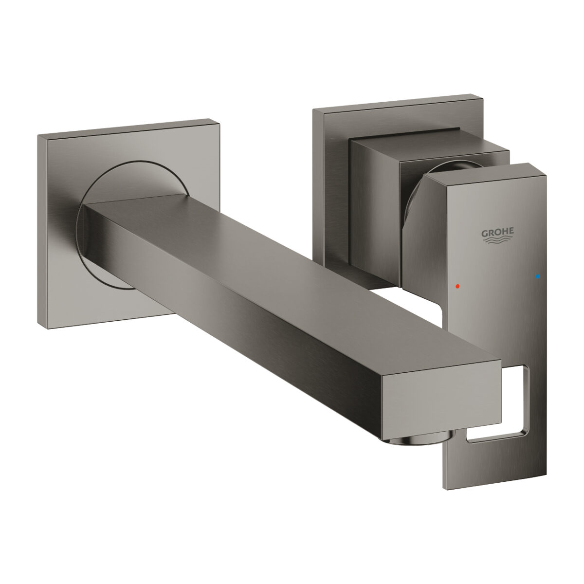 EUROCUBE ΜΠΑΤΑΡΙΑ ΝΙΠΤΗΡΑ ΔΥΟ ΟΠΩΝ 1/2" M-ΜΕΓΕΘΟΣ BRUSHED HARD GRAPHITE 23447AL0 GROHE - Image 1