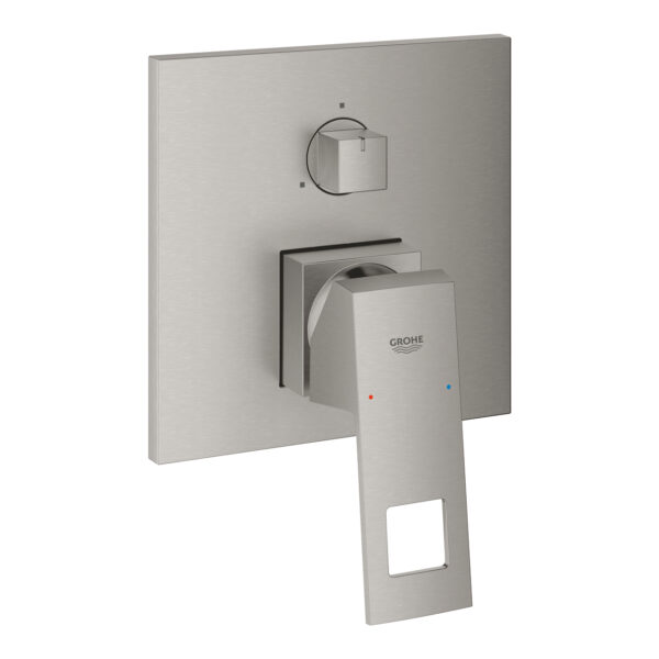 EUROCUBE ΜΙΚΤΗΣ ΝΤΟΥΣ ΜΕ ΕΝΑ ΜΟΧΛΟ ΧΕΙΡΙΣΜΟΥ 1/2″ ΤΡΙΩΝ ΡΟΩΝ SUPERSTEEL 24094DC0 GROHE