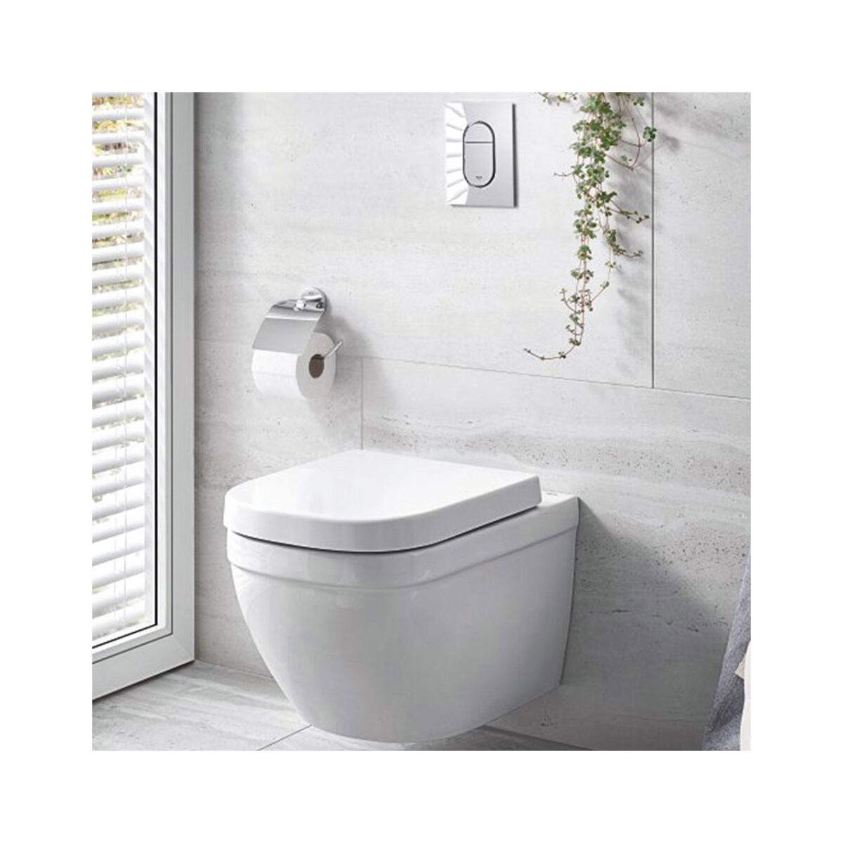 EURO CERAMIC ΕΠΙΤΟΙΧΗ (ΚΡΕΜΑΣΤΗ) ΛΕΚΑΝΗ ΛΕΥΚΗ 39554000 GROHE - Image 4