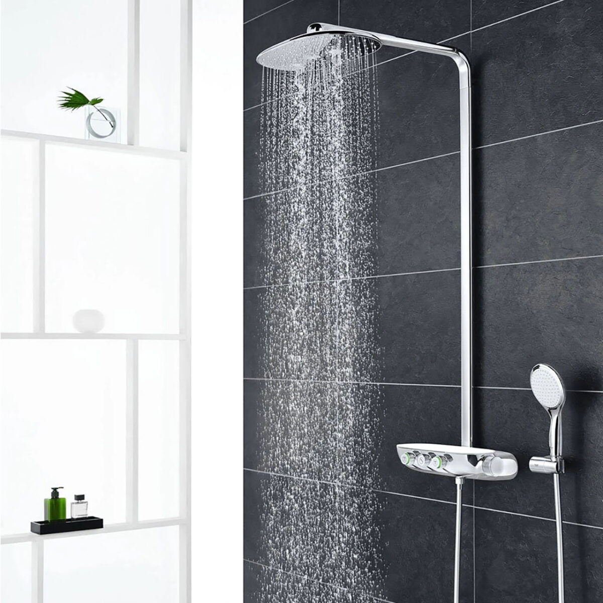 ΕΠΙΤΟΙΧΟ ΣΥΣΤΗΜΑ ΝΤΟΥΣ ΜΕ ΘΕΡΜΟΣΤΑΤΗ RAINSHOWER SYSTEM SMARTCONTROL DUO 360 26250000 GROHE - Image 4
