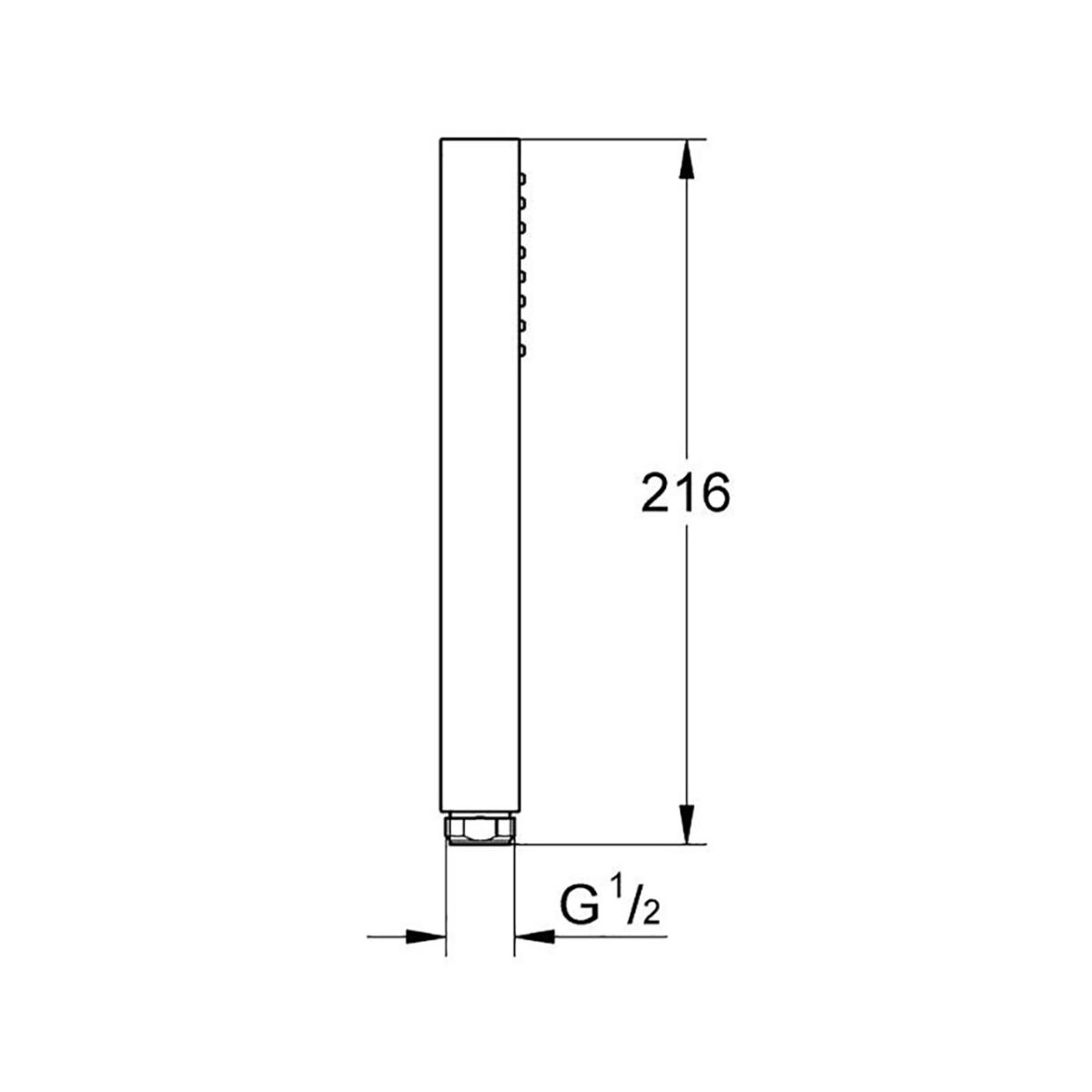 ΤΗΛΕΦΩΝΟ ΝΤΟΥΣ 1 ΛΕΙΤΟΥΡΓΙΑΣ RAINSHOWER AQUA CUBE STICK ΧΡΩΜΕ 26885000 GROHE - Image 2