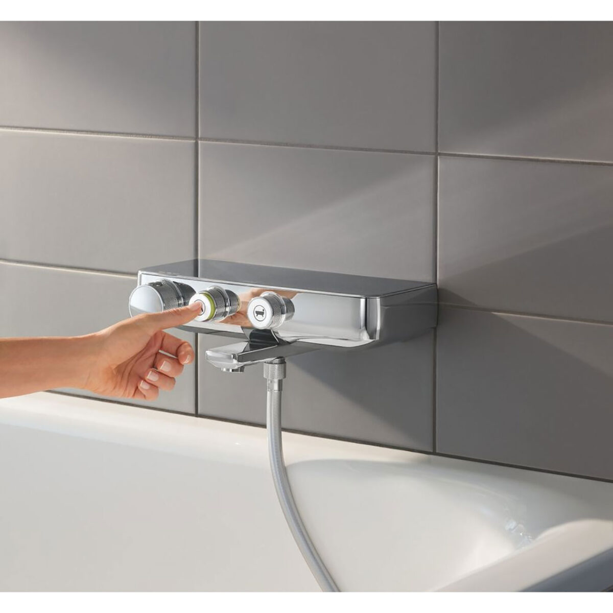 GROHTHERM SMARTCONTROL ΘΕΡΜΟΣΤΑΤΙΚΗ ΜΠΑΤΑΡΙΑ ΛΟΥΤΡΟΥ 1/2″ ΧΡΩΜΕ 34718000 GROHE - Image 5
