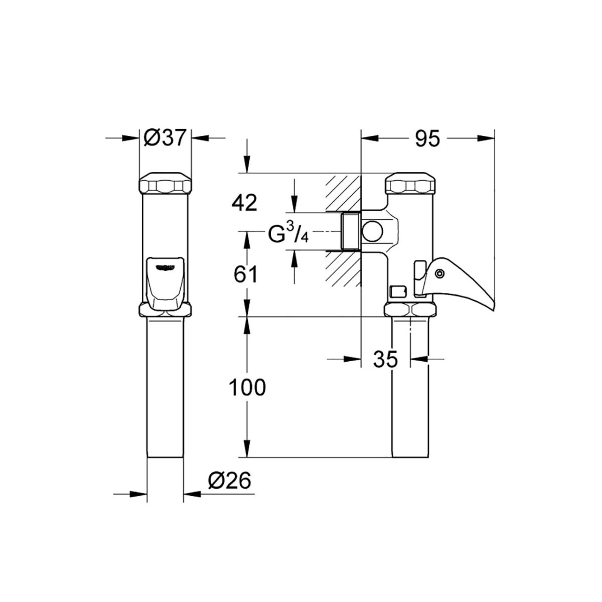 DAL - ΑΥΤΟΜΑΤΟ ΦΛΟΥΣΟΜΕΤΡΟ ΓΙΑ WC 37139000 GROHE - Image 2