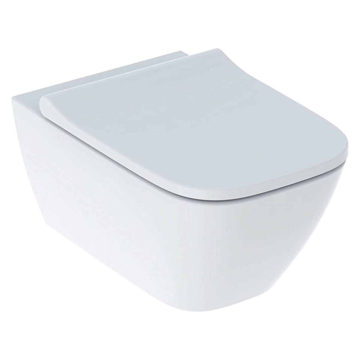 SMYLE SQUARE ΛΕΚΑΝΗ ΚΡΕΜΑΣΤΗ RIMLESS ΜΕ ΚΑΛΥΜΜΑ SOFT CLOSE ΛΕΥΚΗ 500.683.00.2 GEBERIT - Image 1