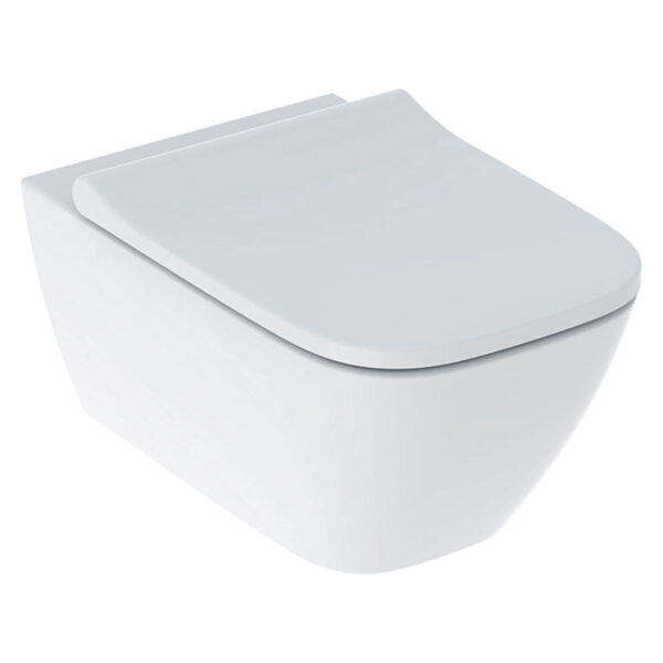 SMYLE SQUARE ΛΕΚΑΝΗ ΚΡΕΜΑΣΤΗ RIMLESS ΜΕ ΚΑΛΥΜΜΑ SOFT CLOSE ΛΕΥΚΗ 500.683.00.2 GEBERIT