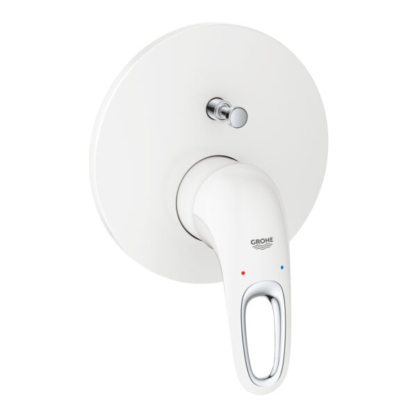 EUROSTYLE ΜΙΚΤΗΣ ΝΤΟΥΣ ΜΕ ΕΝΑ ΜΟΧΛΟ ΧΕΙΡΙΣΜΟΥ 1/2″ ΔΥΟ ΡΟΩΝ MOON WHITE 24049LS3 GROHE