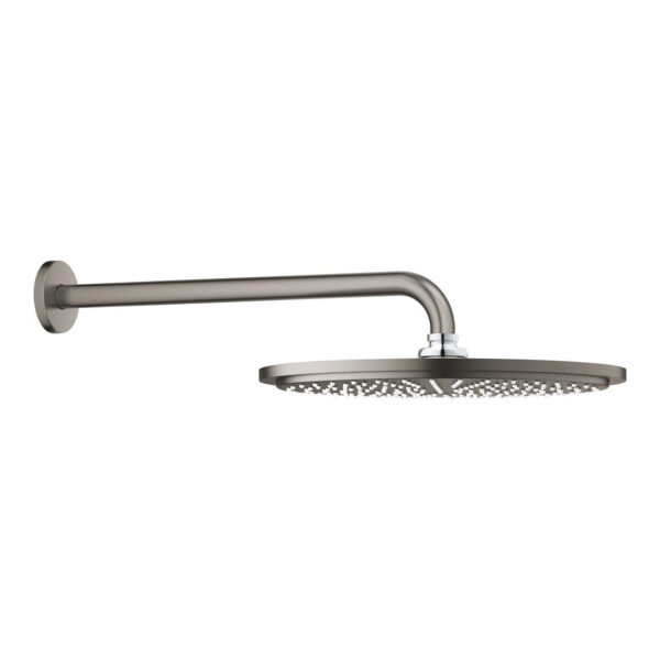 ΚΕΦΑΛΗ ΚΑΙ ΒΡΑΧΙΟΝΑΣ ΤΟΙΧΟΥ RAINSHOWER COSMOPOLITAN 310 38CM BRUSHED HARD GRAPHITE 26066AL0 GROHE