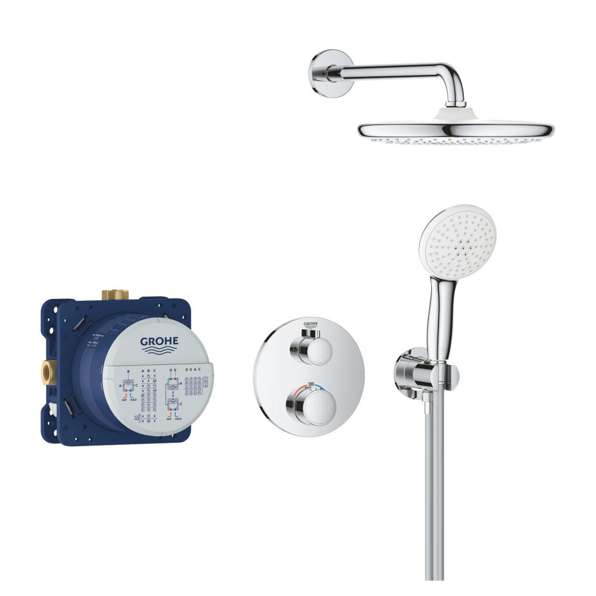GROHTHERM TEMPESTA 250 ΣΕΤ ΕΝΤΟΙΧΙΣΜΟΥ 34872000 GROHE - Image 3