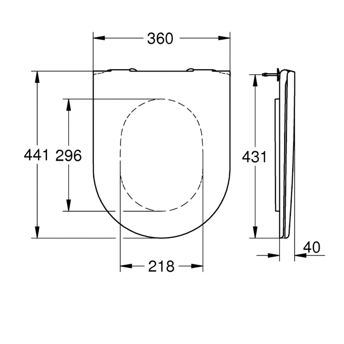 ESSENCE ΚΑΘΙΣΜΑ ΚΑΙ ΚΑΠΑΚΙ ΛΕΚΑΝΗΣ S.C ΛΕΥΚΟ 39577000 GROHE - Image 2