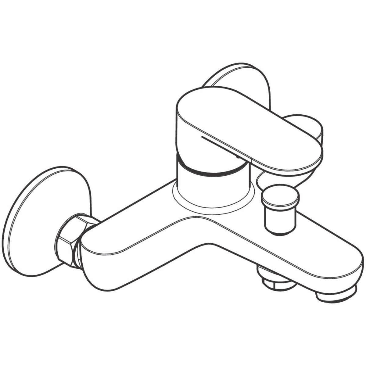 VERNIS BLEND ΕΠΙΤΟΙΧΗ ΜΠΑΤΑΡΙΑ ΛΟΥΤΡΟΥ 71440000 HANSGROHE - Image 4
