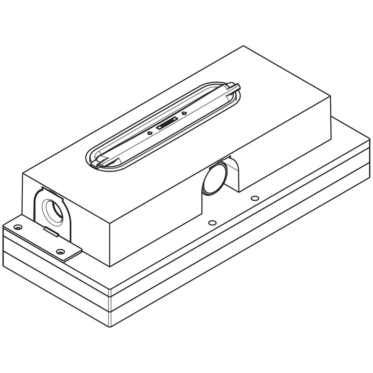 UBOX ΕΝΤΟΙΧΙΖΟΜΕΝΗ ΒΑΣΗ ΓΙΑ ΑΥΛΑΚΙ ΝΤΟΥΣ 01000180 HANSGROHE - Image 3