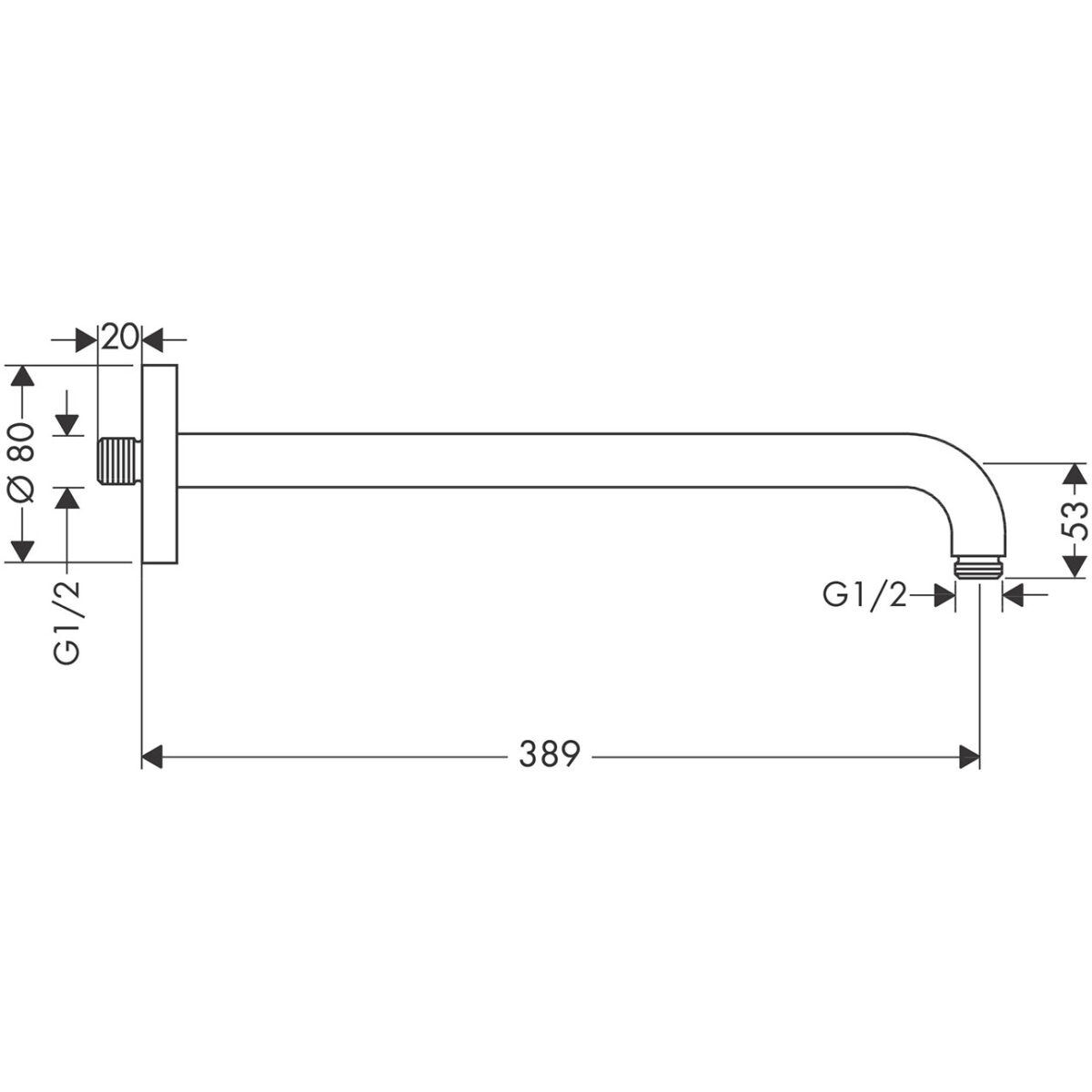 ΒΡΑΧΙΟΝΑΣ ΧΡΩΜΕ 27413000 HANSGROHE - Image 2