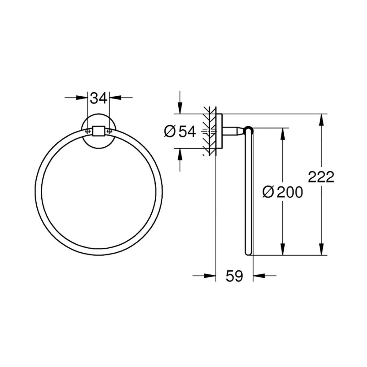 BAUCOSMOPOLITAN ΚΡΙΚΟΣ ΠΕΤΣΕΤΑΣ ΧΡΩΜΕ 40460001 GROHE - Image 2