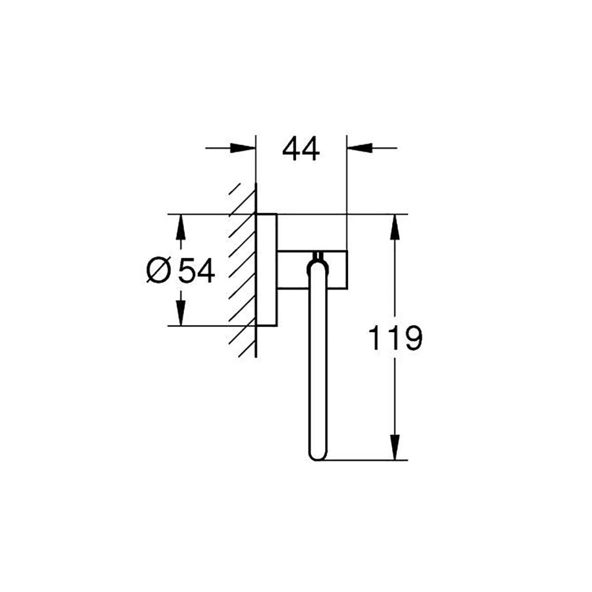 ESSENTIALS ΧΑΡΤΟΘΗΚΗ ΧΡΩΜΕ 40689001 GROHE - Image 2