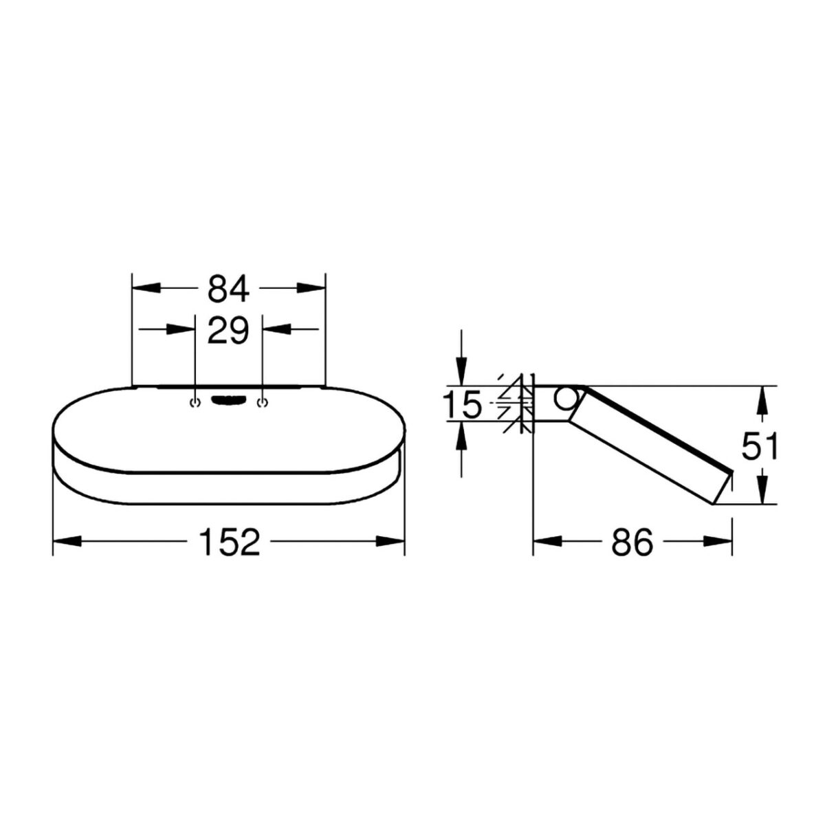 SELECTION ΧΑΡΤΟΘΗΚΗ ΜΕ ΚΑΛΥΜΜΑ ΧΡΩΜΕ 41069000 GROHE - Image 2