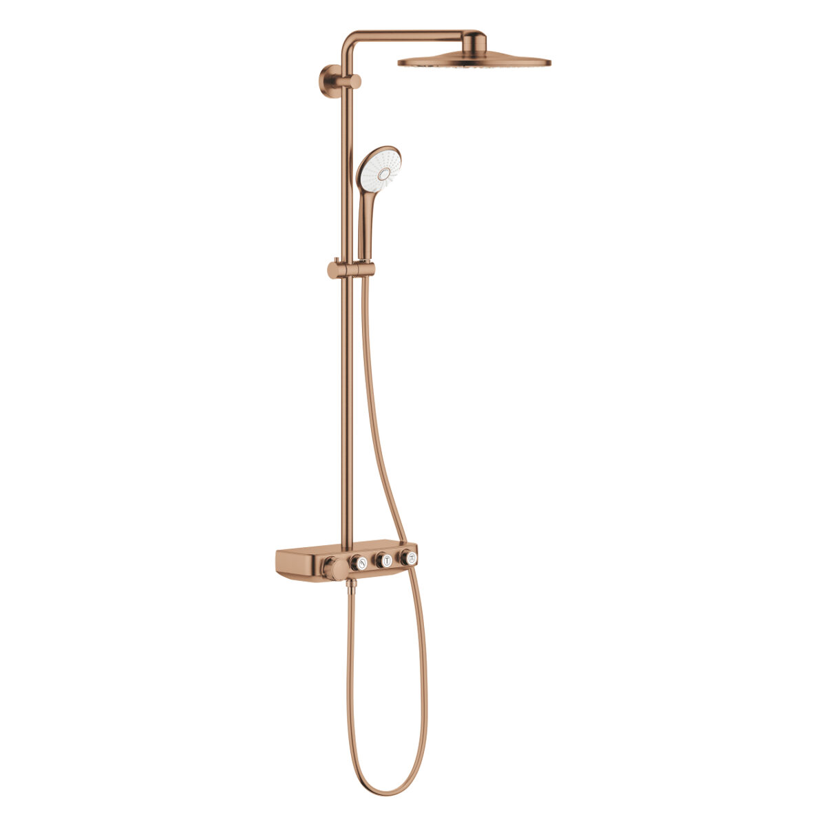 ΣΥΣΤΗΜΑ ΝΤΟΥΣ ΜΕ ΘΕΡΜΟΣΤΑΤΗ EUPHORIA SMARTCONTROL SYSTEM 310 DUO BRUSHED WARM SUNSET 26507DL0 GROHE - Image 1