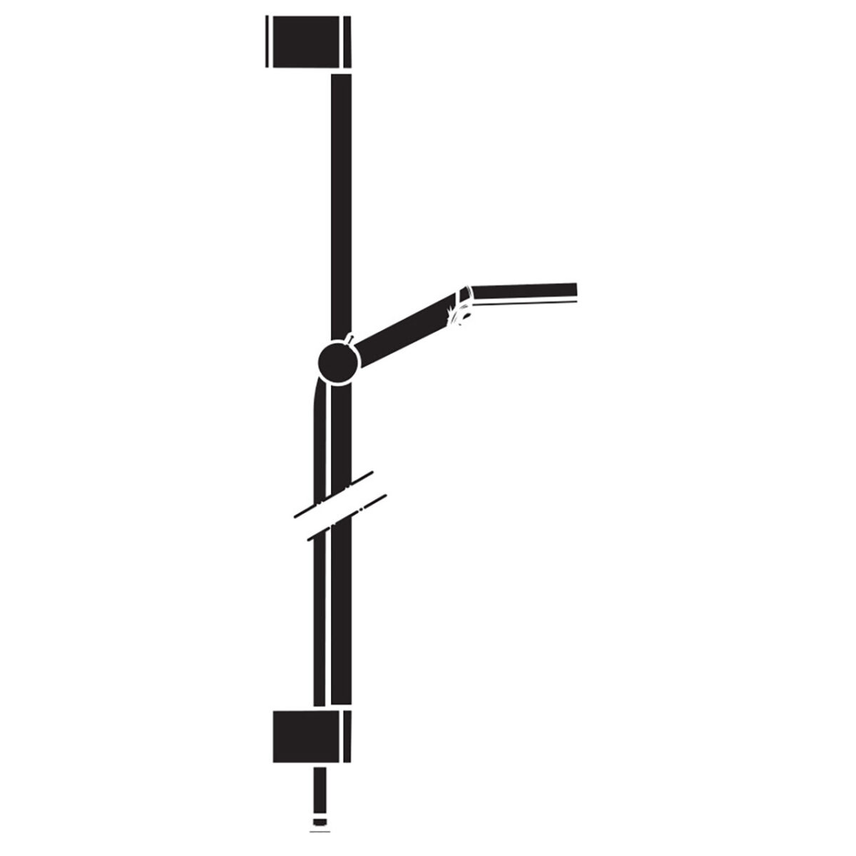 CROMMETA ΣΕΤ ΣΤΗΡΙΞΗΣ 100 VARIO ECOMSMART ΜΕ ΒΕΡΓΑ 65 CM ΧΡΩΜΕ 26534400 HANSGROHE - Image 3