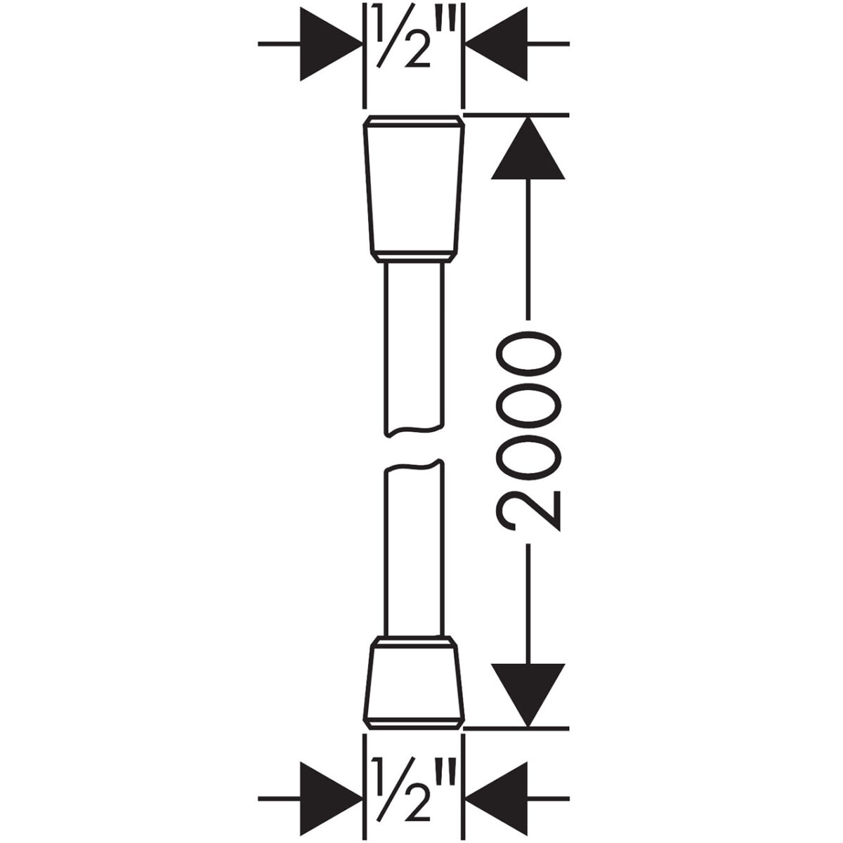 ISIFLEX ΣΠΙΡΑΛ ΛΟΥΤΡΟΥ 200 CM ΧΡΩΜΕ 28274000 HANSGROHE - Image 2