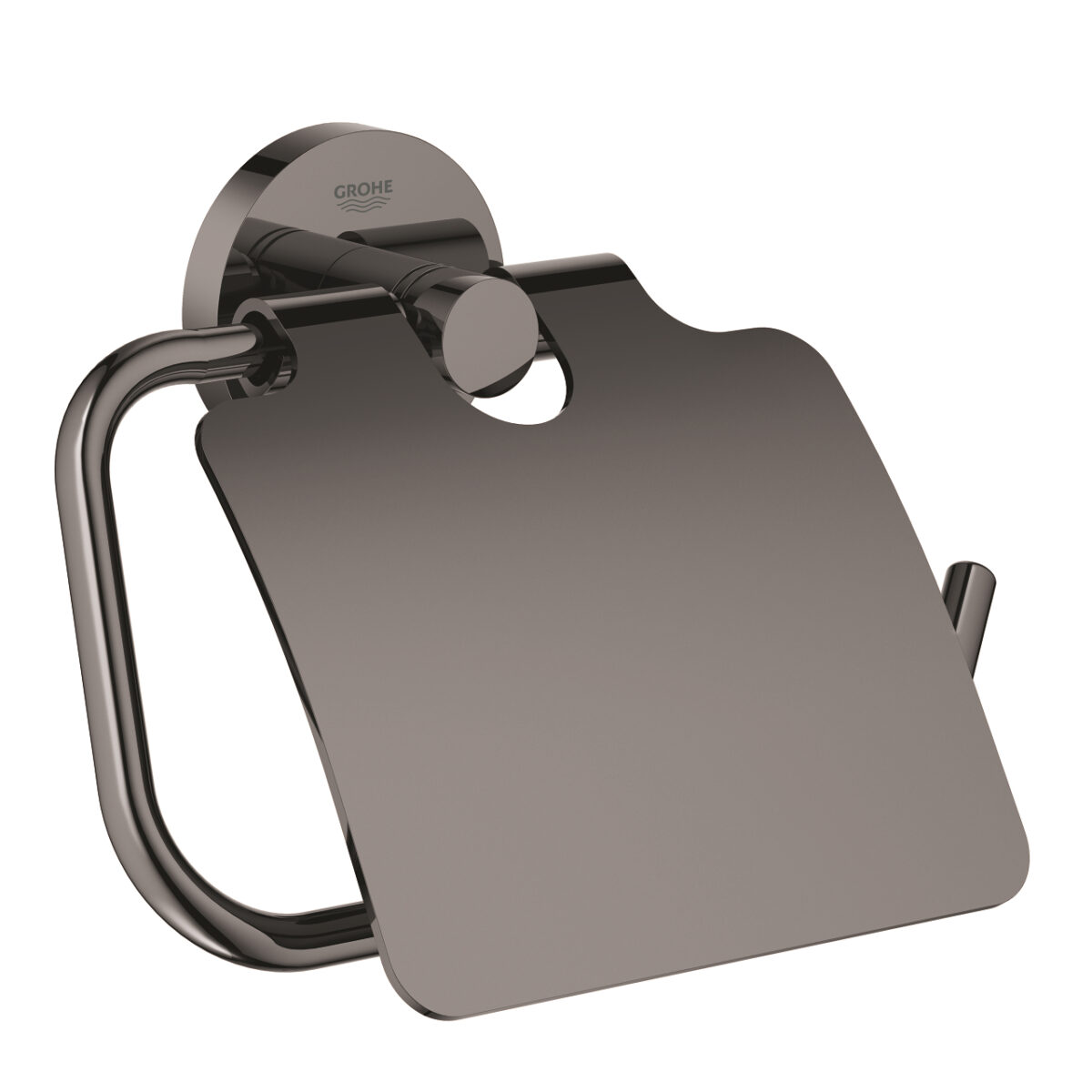 ESSENTIALS ΧΑΡΤΟΘΗΚΗ ΜΕ ΚΑΛΥΜΜΑ BRUSHED HARD GRAPHITE 40367AL1 GROHE - Image 1