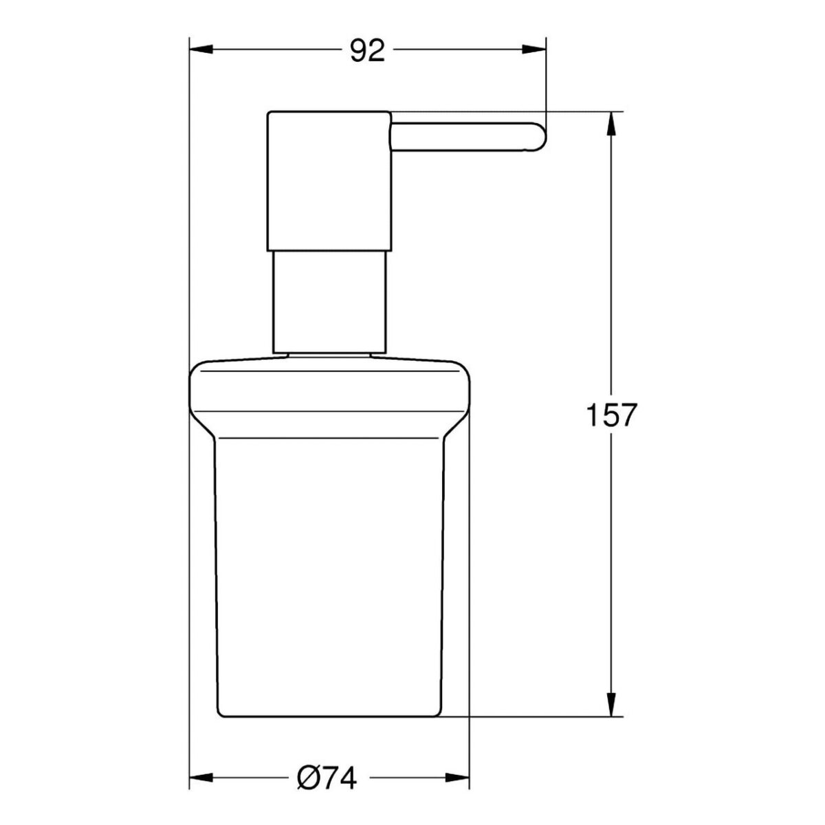 ESSENTIALS ΝΤΙΣΠΕΝΣΕΡ ΜΠΑΝΙΟΥ ΧΡΩΜΕ 40394001 GROHE - Image 2