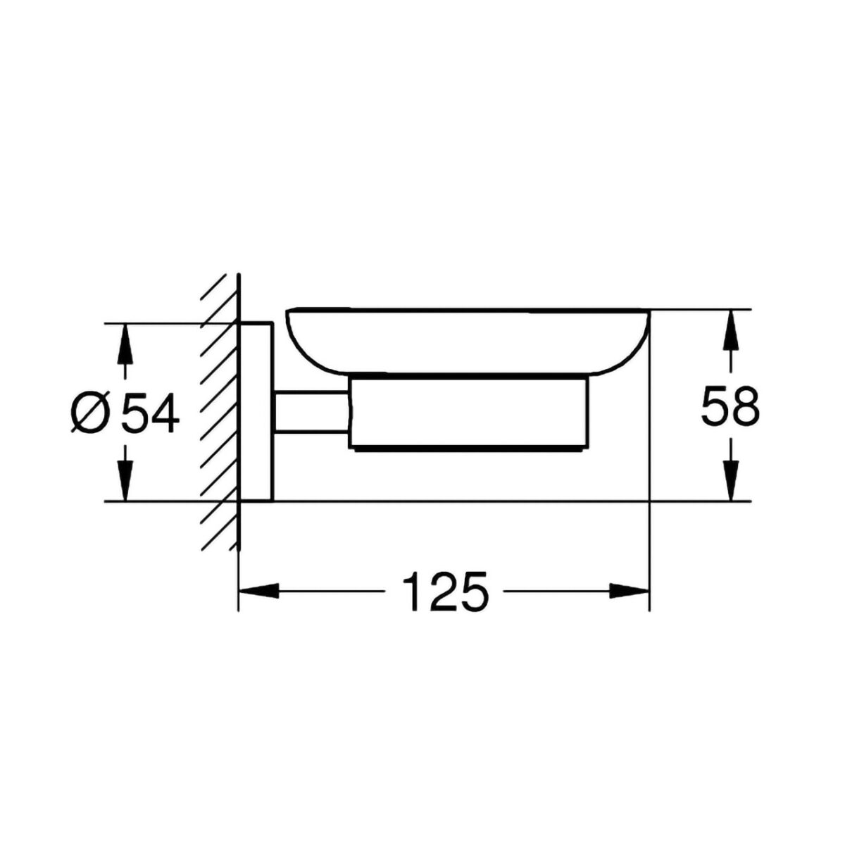 ESSENTIALS ΣΑΠΟΥΝΟΘΗΚΗ ΜΕ ΣΤΗΡΙΓΜΑ SUPERSTEEL 40444DC1 GROHE - Image 2