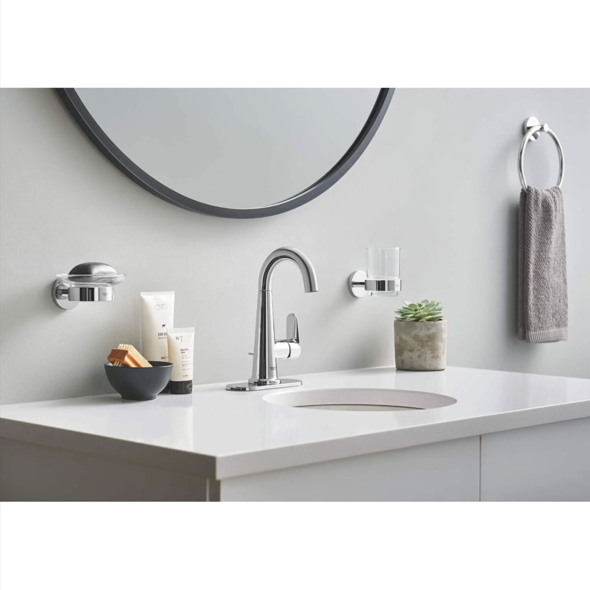 ESSENTIALS ΚΡΥΣΤΑΛΛΙΝΟ ΠΟΤΗΡΙ ΜΕ ΒΑΣΗ ΣΤΗΡΙΞΗΣ 40447001 GROHE - Image 3