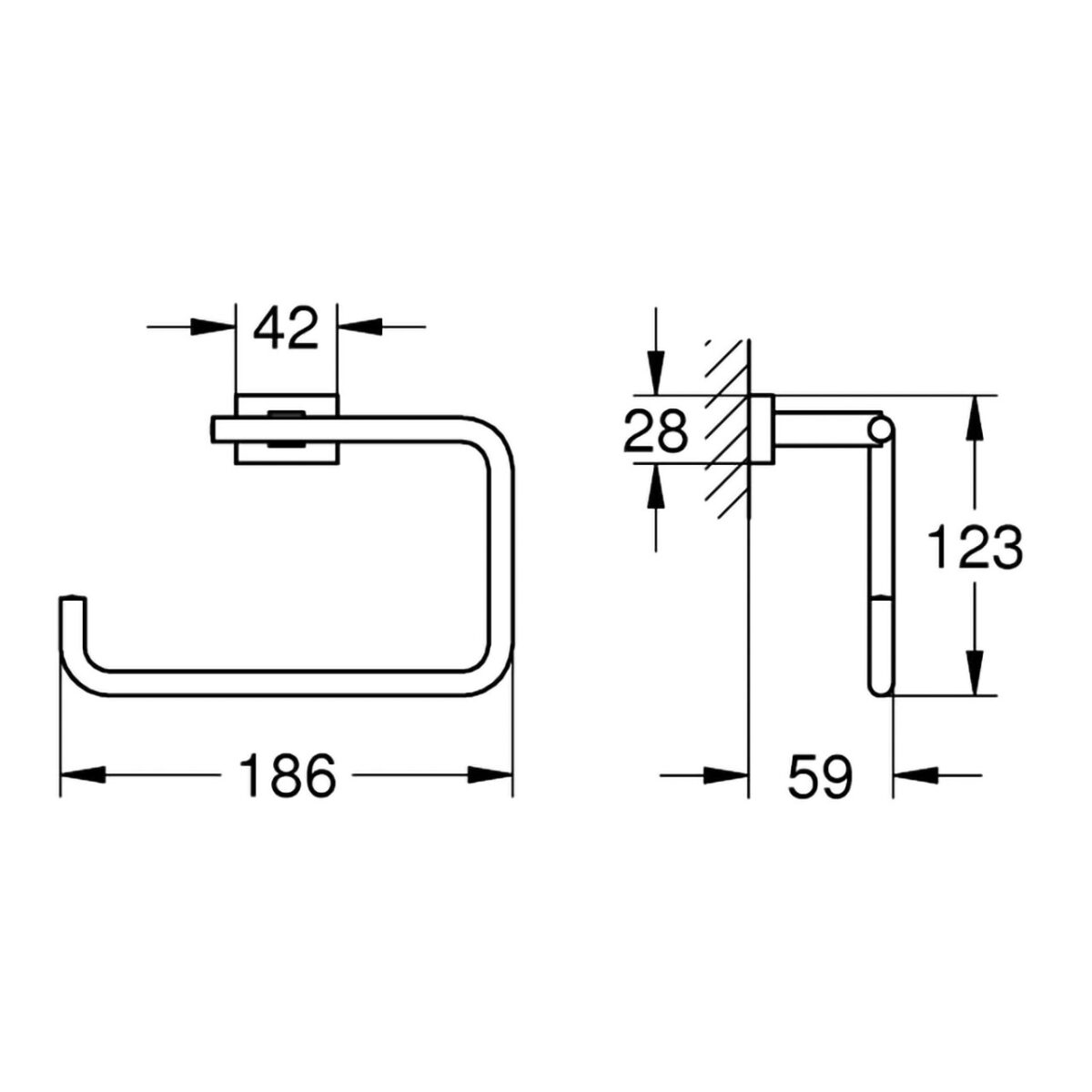 ESSENTIALS CUBE ΚΡΙΚΟΣ ΠΕΤΣΤΕΑΣ 40510001 GROHE - Image 2