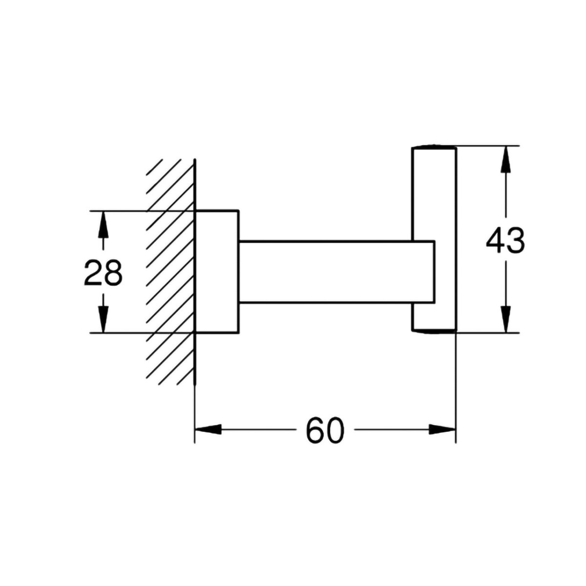 ESSENTIALS CUBE ΑΓΚΙΣΤΡΟ ΧΡΩΜΕ 40511001 GROHE - Image 2