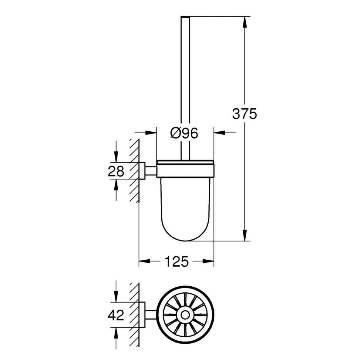ESSENTIALS CUBE ΣΕΤ ΠΙΓΚΑΛ ΤΟΥΑΛΕΤΑΣ ΧΡΩΜΕ 40513001 GROHE - Image 2
