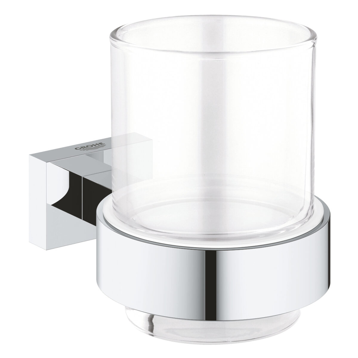 ESSENTIALS CUBE ΚΡΥΣΤΑΛΛΙΝΟ ΠΟΤΗΡΙ ΜΕ ΣΤΗΡΙΓΜΑ ΧΡΩΜΕ 40755001 GROHE - Image 1