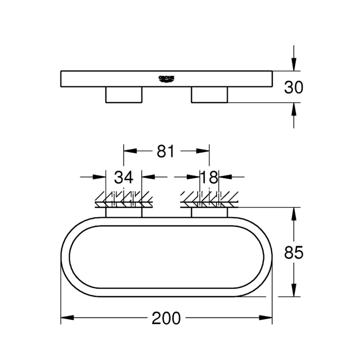 SELECTION ΚΡΙΚΟΣ ΠΕΤΣΕΤΑΣ ΧΡΩΜΕ 41035000 GROHE - Image 2
