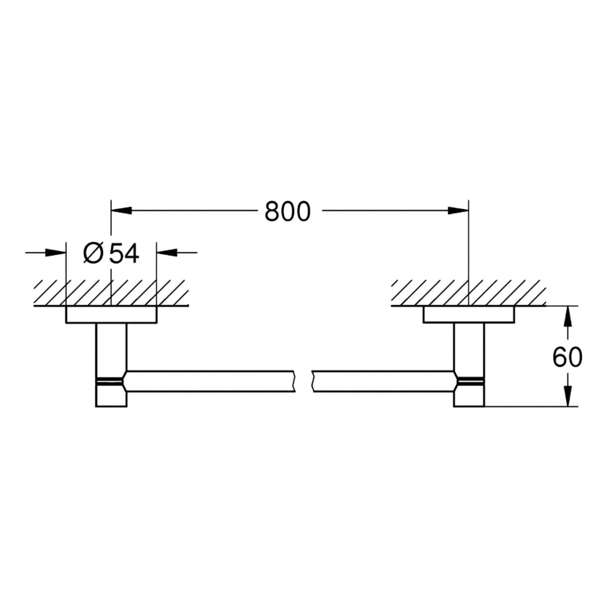 ESSENTIALS ΚΡΕΜΑΣΤΡΑ ΠΕΤΣΕΤΑΣ 85,4CM ΧΡΩΜΕ 40386001 GROHE - Image 2