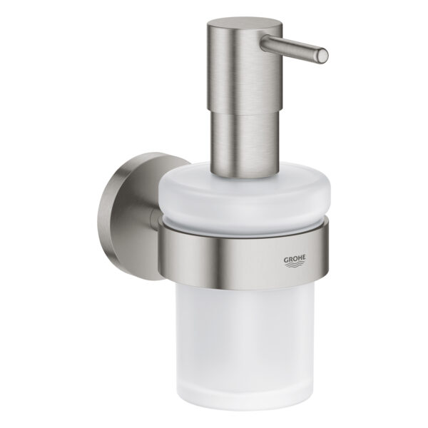 ESSENTIALS ΝΤΙΣΠΕΝΣΕΡ ΜΠΑΝΙΟΥ ΜΕ ΣΤΗΡΙΓΜΑ SUPERSTEEL 40448DC1 GROHE