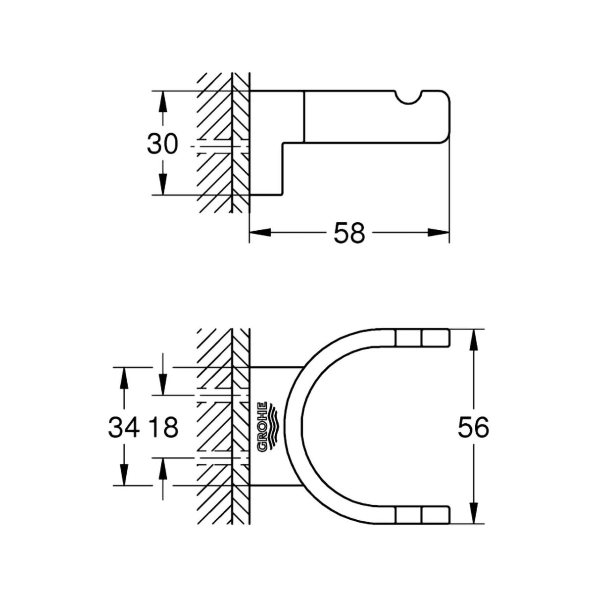 SELECTION ΔΙΠΛΟ ΑΓΓΙΣΤΡΟ ΧΡΩΜΕ 41049000 GROHE - Image 2