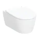 ΛΕΚΑΝΗ ΚΡΕΜΑΣΤΗ ONE RIMFREE TURBOFLUSH 54CM ΜΕ ΚΑΛΥΜΜΑ SOFT CLOSE ΛΕΥΚΗ 500.201.01.1 GEBERIT